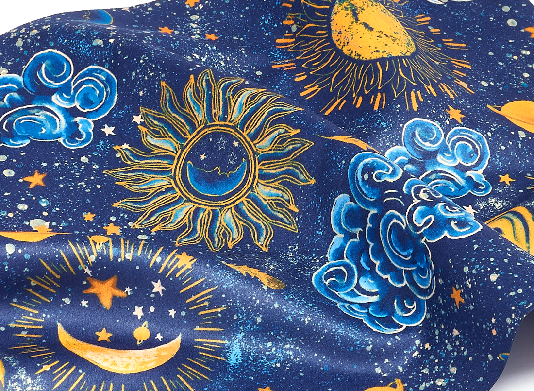 cosmic sonata cloth close up